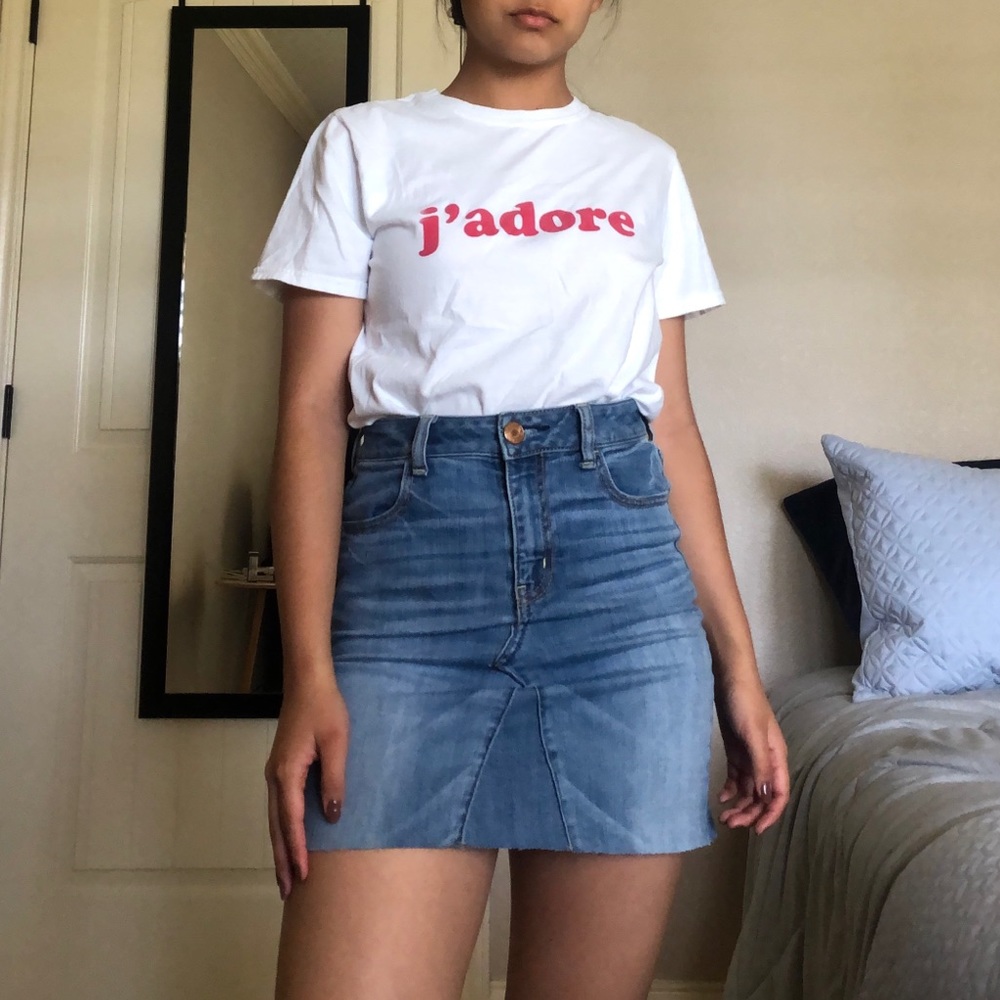 Cute Denim Skirt // remade